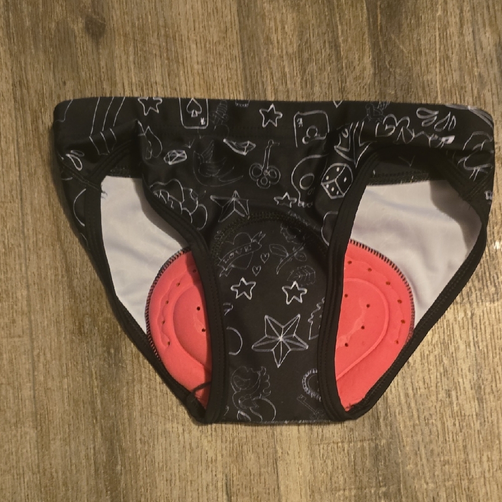 Black and Whire Padded Women's Underwear